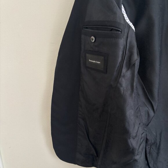 $3500 Ermenegildo Zegna Harry Rosen Black Blazer/ Sport Coat - 40 - Picture 7 of 13